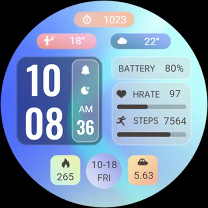 ZKinWatch Dream Blue Component screenshot 7