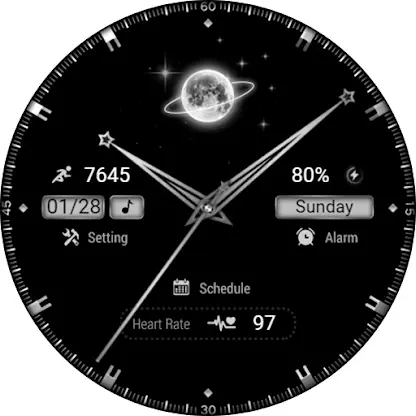 ZKin Watch Face Dynamic Planet screenshot 7