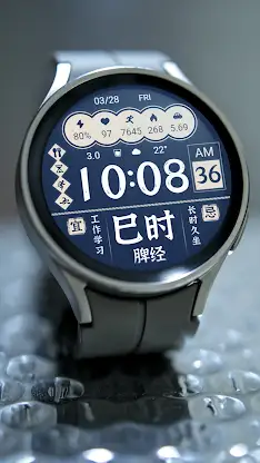 ZKin Watch Elegant Blue White screenshot 4
