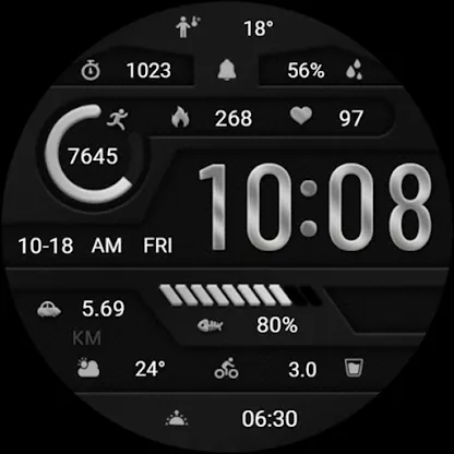 Elegant Gray Metal ZKin Watch screenshot 7