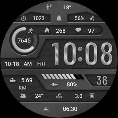 Elegant Gray Metal ZKin Watch screenshot 6