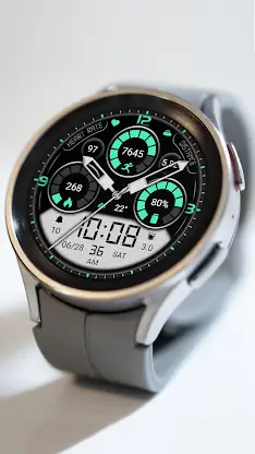 Elegant Green LCD DigitalWatch screenshot 3