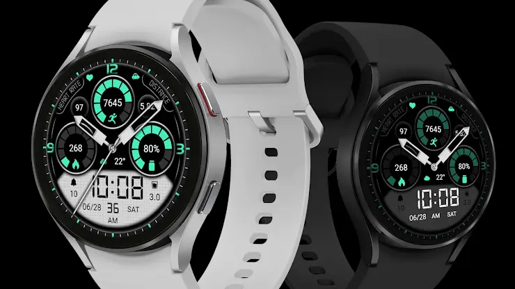 Elegant Green LCD DigitalWatch screenshot 2