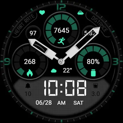 Elegant Green LCD DigitalWatch screenshot 8