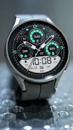 Elegant Green LCD DigitalWatch screenshot 4