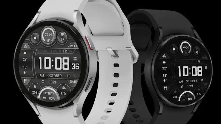 ZKin Watch Face Extremely Gray screenshot 4