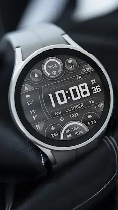 ZKin Watch Face Extremely Gray screenshot 5