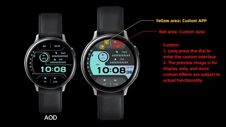 Fading Blue For Wear OS screenshot 1
