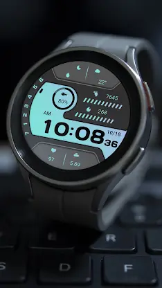 Fading Blue For Wear OS screenshot 8