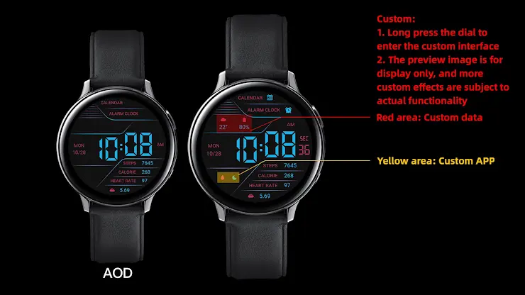 Fantasy Blue LCD For Wear OS screenshot 1