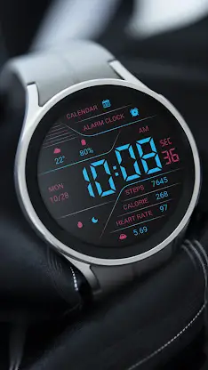 Fantasy Blue LCD For Wear OS screenshot 7