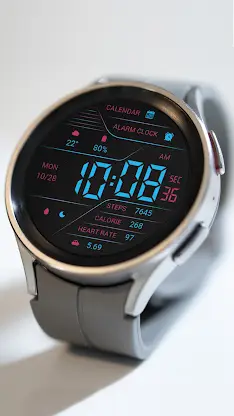 Fantasy Blue LCD For Wear OS screenshot 5
