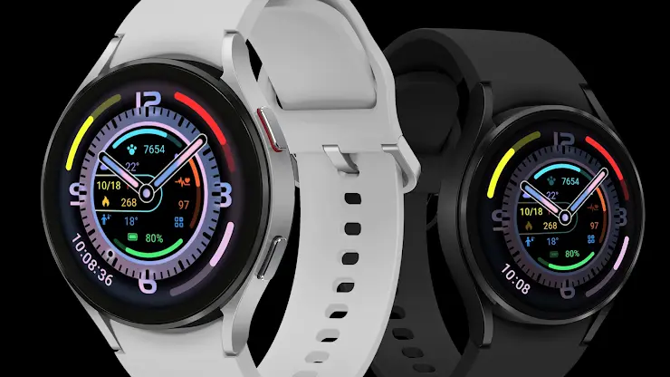 Flat Colorful Black For WearOS screenshot 8