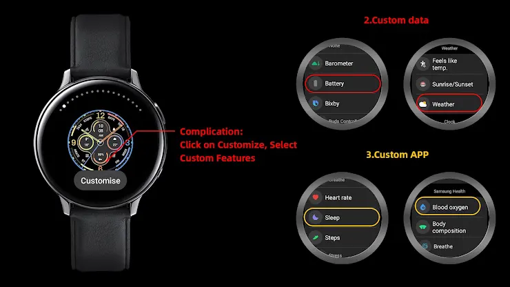 Flat Components For Wear OS screenshot 2