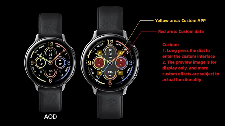 Flat Components For Wear OS screenshot 1