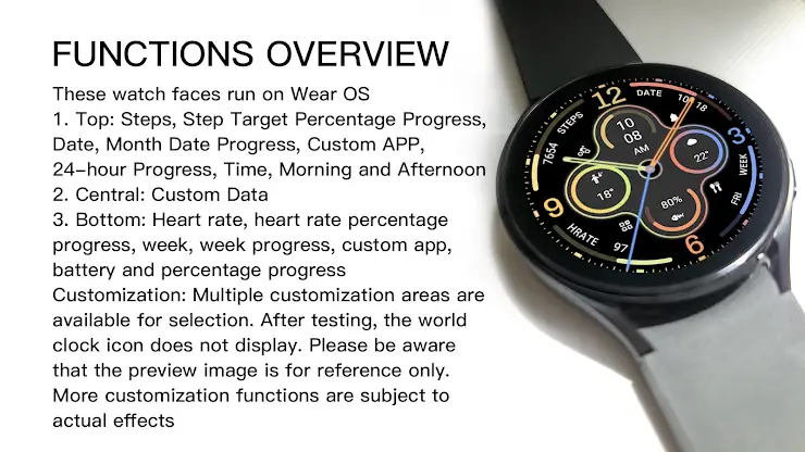 Flat Components For Wear OS screenshot 3