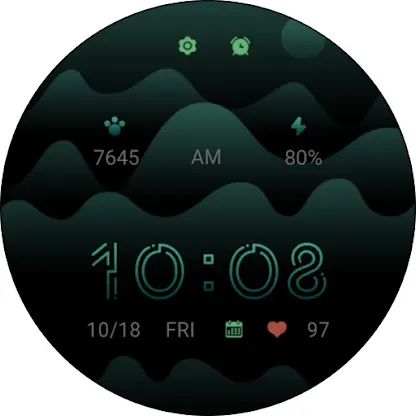 Flat Forest Green ZKin Watch screenshot 7