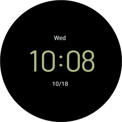 Flat Milk Green ZKin Watch screenshot 8