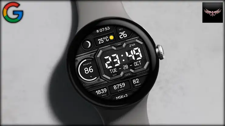 Flux Digital Watch Face screenshot 2