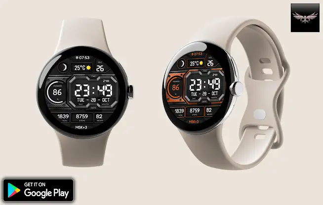 Flux Digital Watch Face screenshot 3