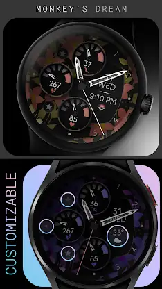 Flowers Analog Watch Face screenshot 3