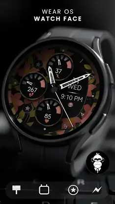 Flowers Analog Watch Face screenshot 2