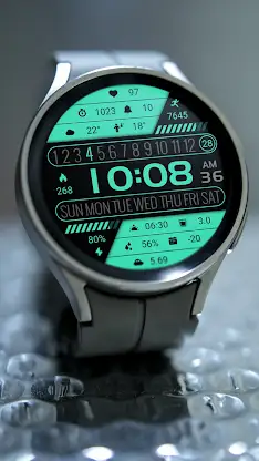 Fresh Green LCD ZKin Watch screenshot 4
