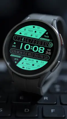 Fresh Green LCD ZKin Watch screenshot 5