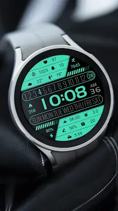 Fresh Green LCD ZKin Watch screenshot 2