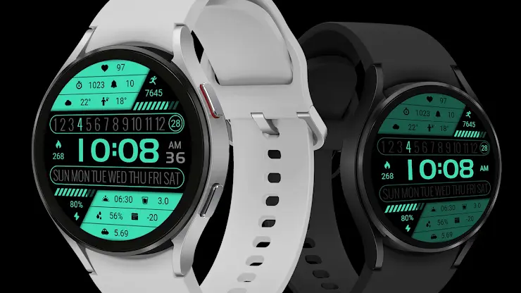 Fresh Green LCD ZKin Watch screenshot 1