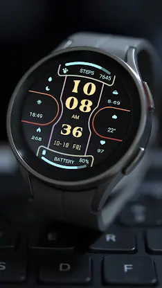 Functional Glow Line Wear OS screenshot 8