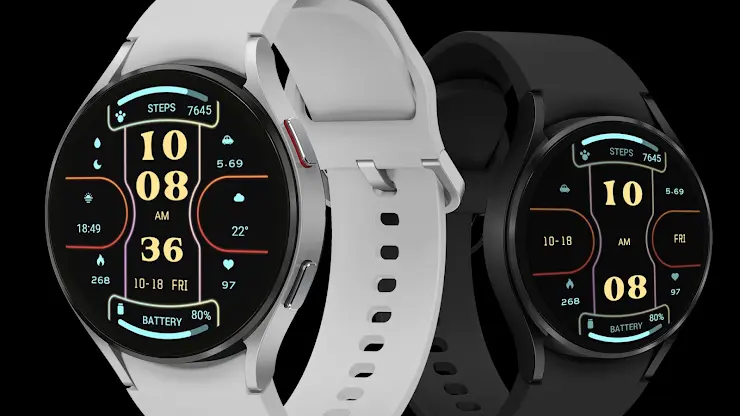Functional Glow Line Wear OS screenshot 4