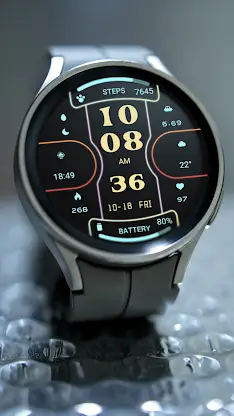 Functional Glow Line Wear OS screenshot 6