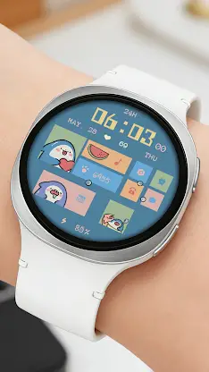 Funny Shark ZKin Watch Face screenshot 5