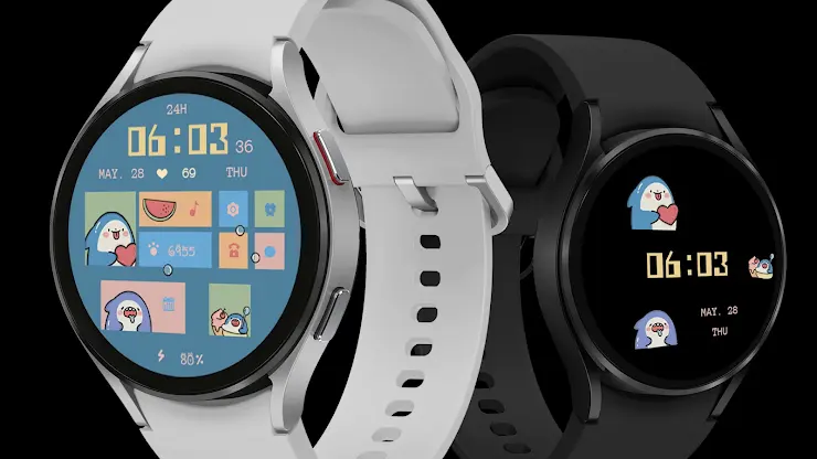 Funny Shark ZKin Watch Face screenshot 3