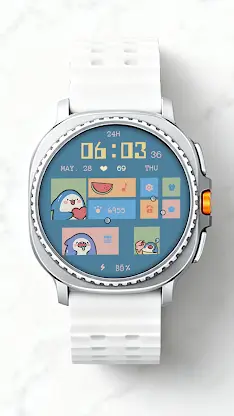 Funny Shark ZKin Watch Face screenshot 2
