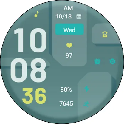 Geometric Spruce ZKin Watch screenshot 7