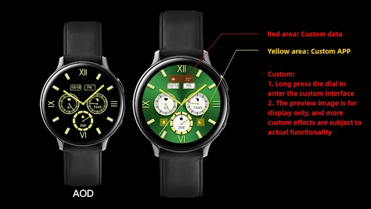 Golden Green For Wear OS screenshot 4