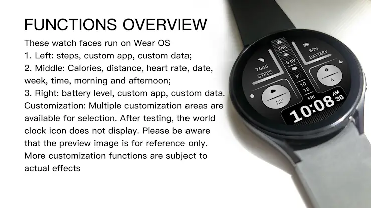 Gradient Line Block For WearOS screenshot 3