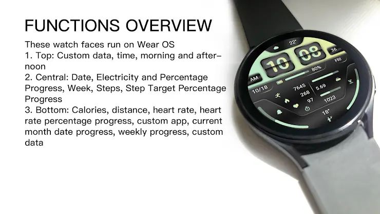 Gradual Spring Green Wear OS screenshot 3