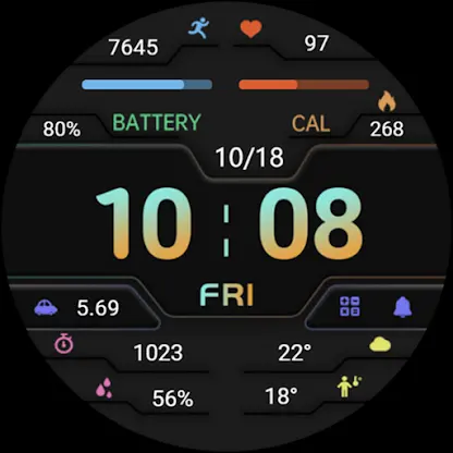 ZKin Watch Gray Dark Blocks screenshot 8