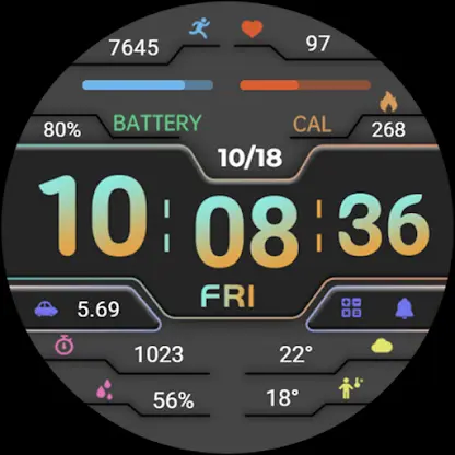 ZKin Watch Gray Dark Blocks screenshot 7