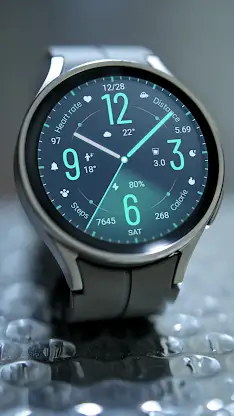 Green Glimmering For Wear OS screenshot 6