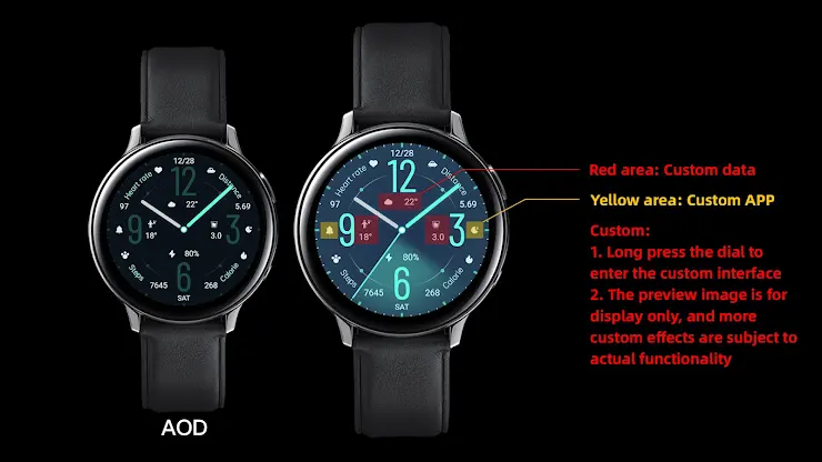 Green Glimmering For Wear OS screenshot 1