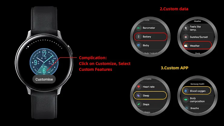 Green Glimmering For Wear OS screenshot 2