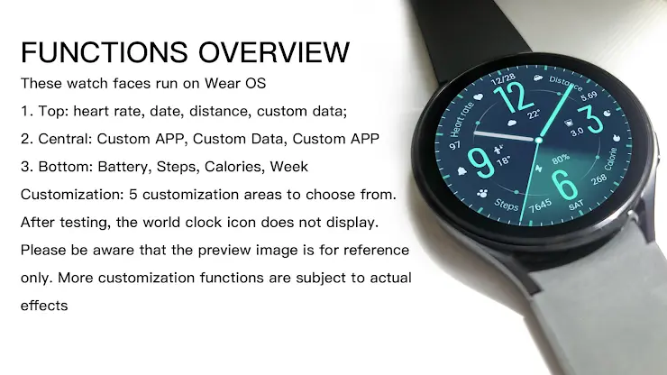 Green Glimmering For Wear OS screenshot 3