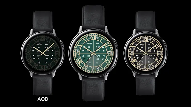 ZKinWatch Green Gold Dual Mode screenshot 1