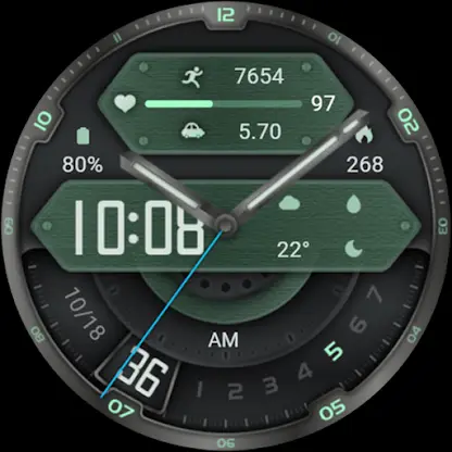Green Shading ZKin Watch screenshot 6