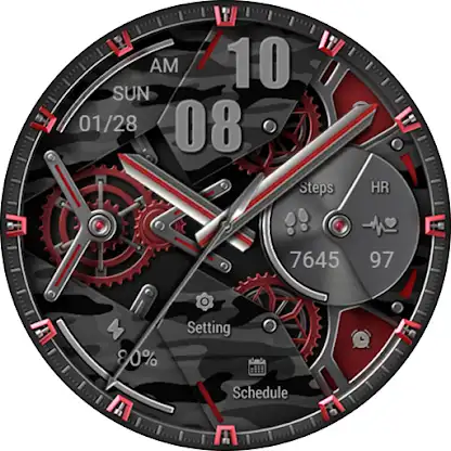 Grey Camouflage For Wear OS screenshot 7