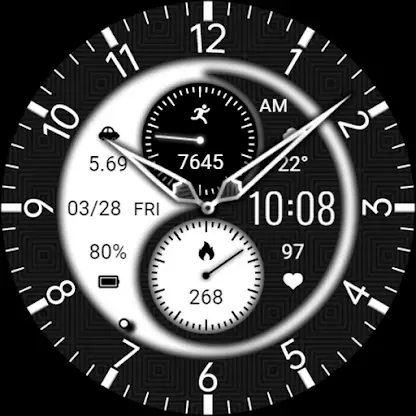 ZKin Watch Half Screen Black screenshot 6